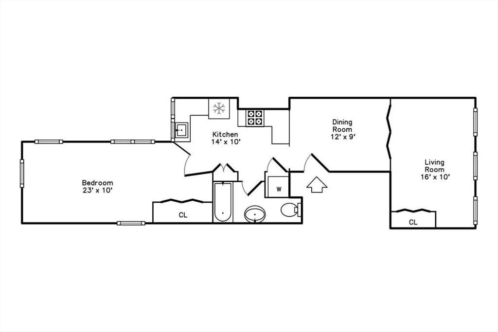 2 bed, 1 bath apartment for rent at 146 Salem Unit 5, North End — photo 19 of 22