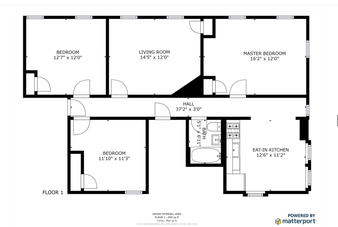 3 bed, 1 bath apartment for rent at 147 Columbia St Unit 2, The Port — photo 14 of 14