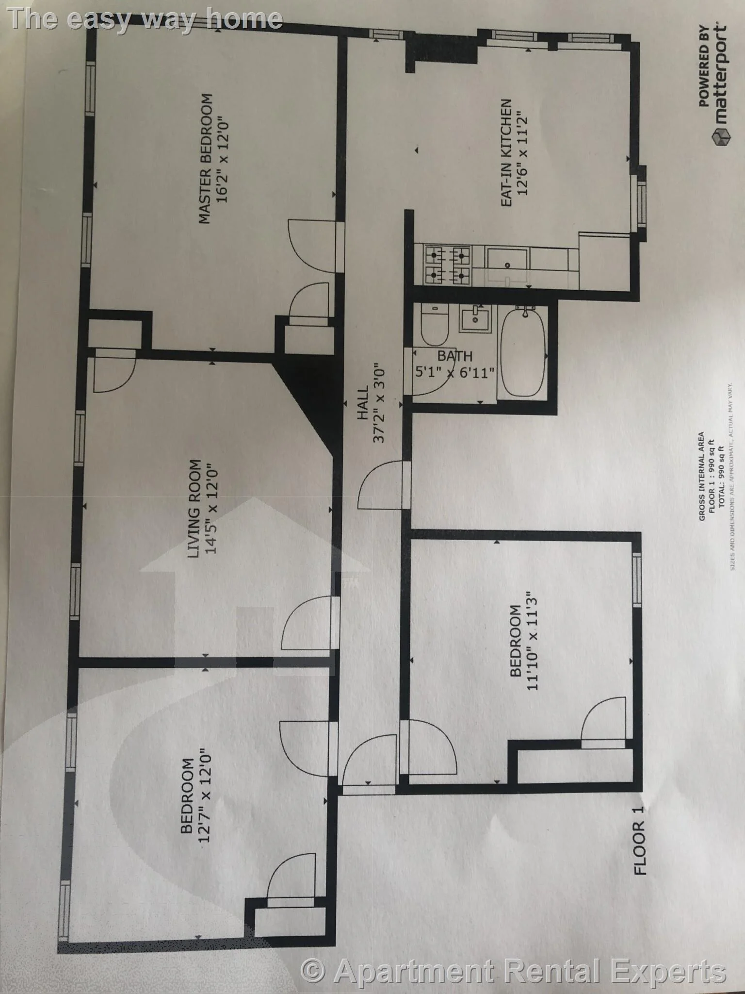 3 bed, 1 bath apartment for rent at 147 Columbia St Unit 3L, Central Square — photo 16 of 16