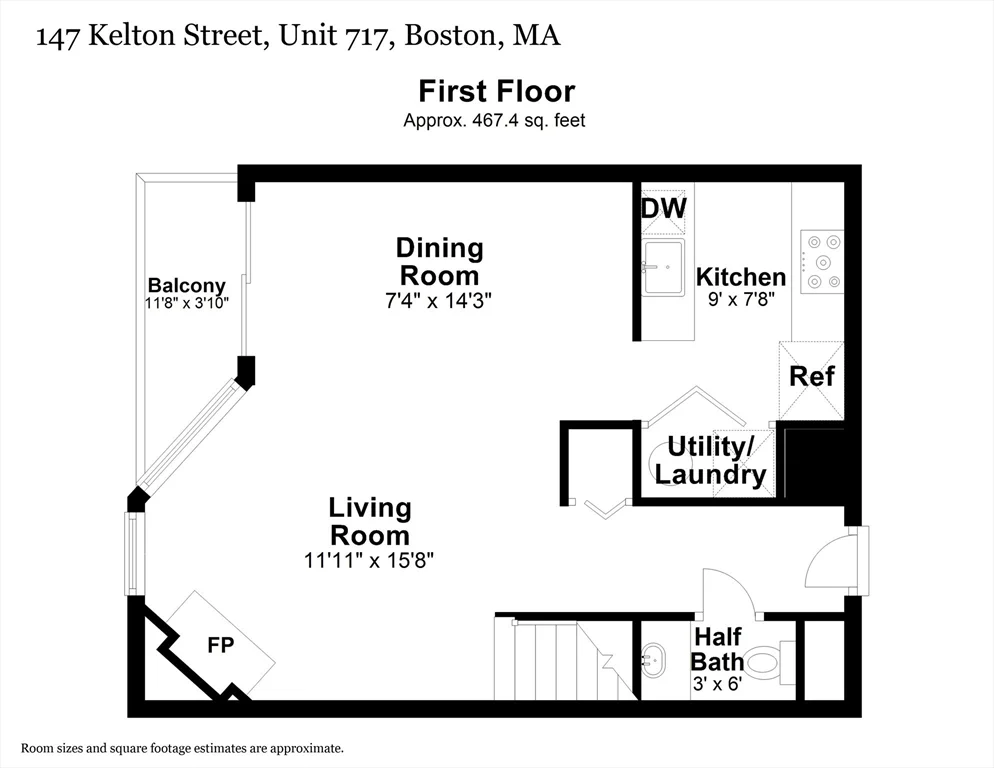 2 bed, 2 bath apartment for rent at 147 Kelton St Unit 717, Allston — photo 21 of 22