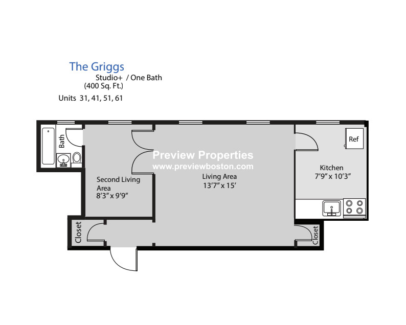 Studio bed, 1 bath apartment for rent at 1470 Beacon St Unit 31P, Coolidge Corner