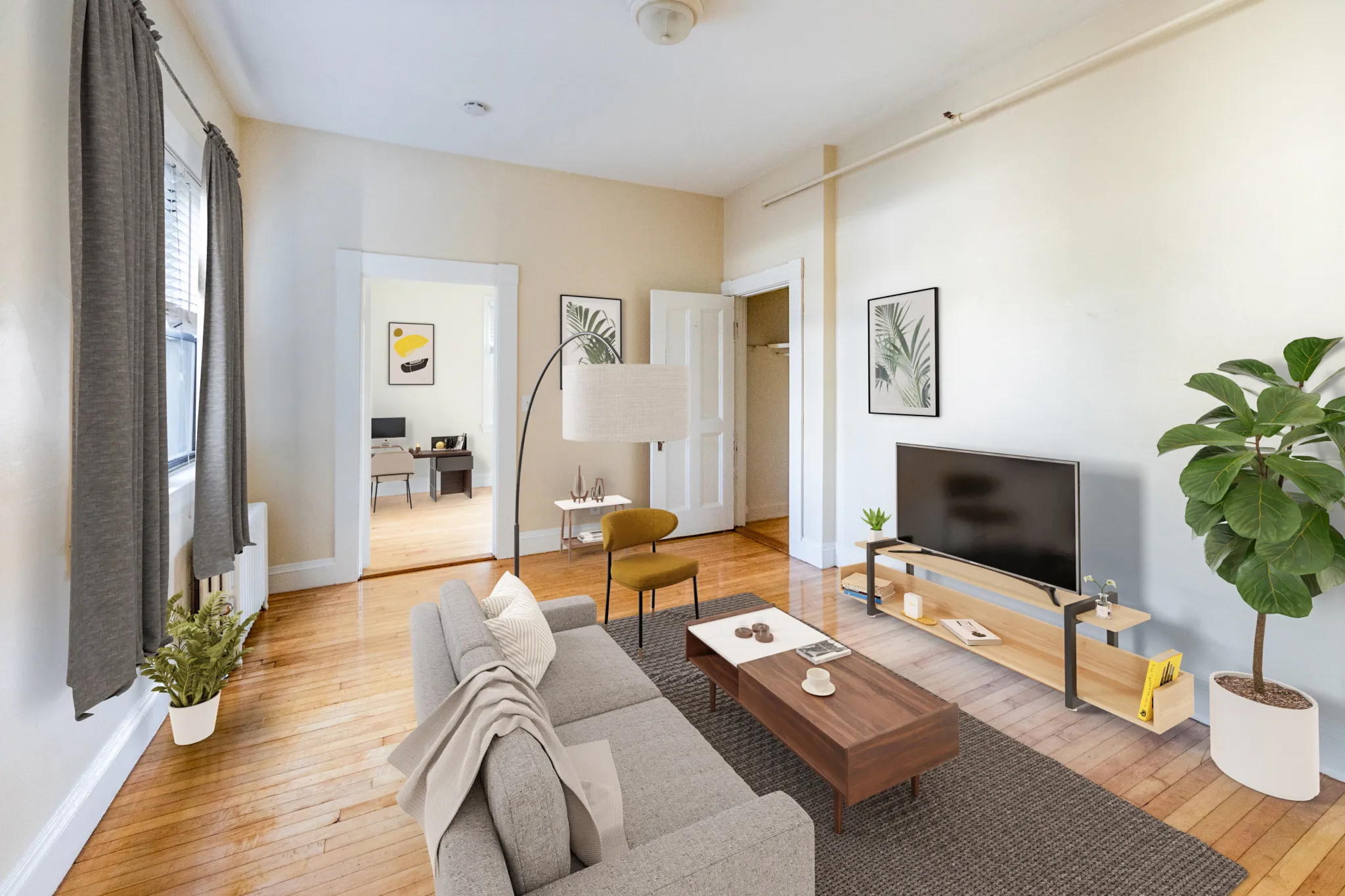 1 bed, 1 bath apartment for rent at 1470 Beacon St Unit 34, Corey Hill — photo 1 of 27