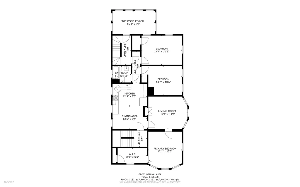 3 bed, 1 bath apartment for rent at 149 Mountain Ave Unit 2, Revere — photo 8 of 8