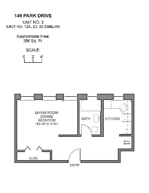 Studio bed, 1 bath apartment for rent at 149 Park Dr Unit 12A, Fenway — photo 11 of 11