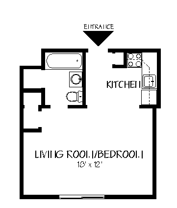 Studio bed, 1 bath apartment for rent at 15 Euston Rd Unit 11, Brighton — photo 12 of 34