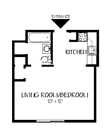 Studio bed, 1 bath apartment for rent at 15 Euston Rd Unit 11P, Brighton — photo 10 of 22