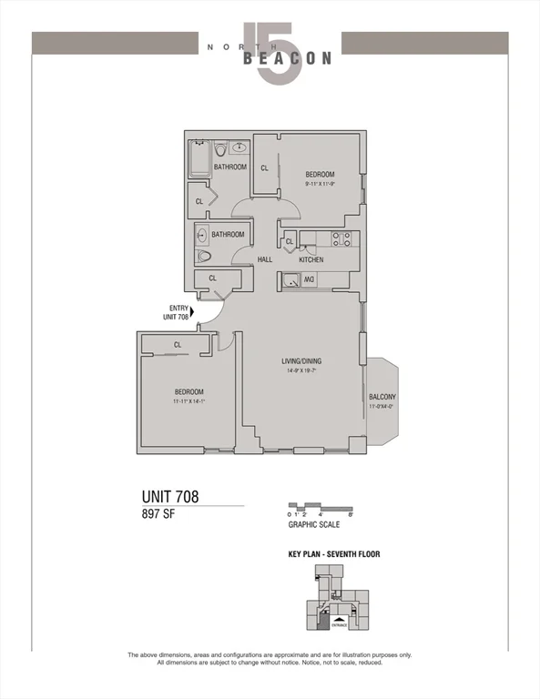 2 bed, 1 bath apartment for rent at 15 North Beacon St Unit 708, Allston — photo 10 of 18