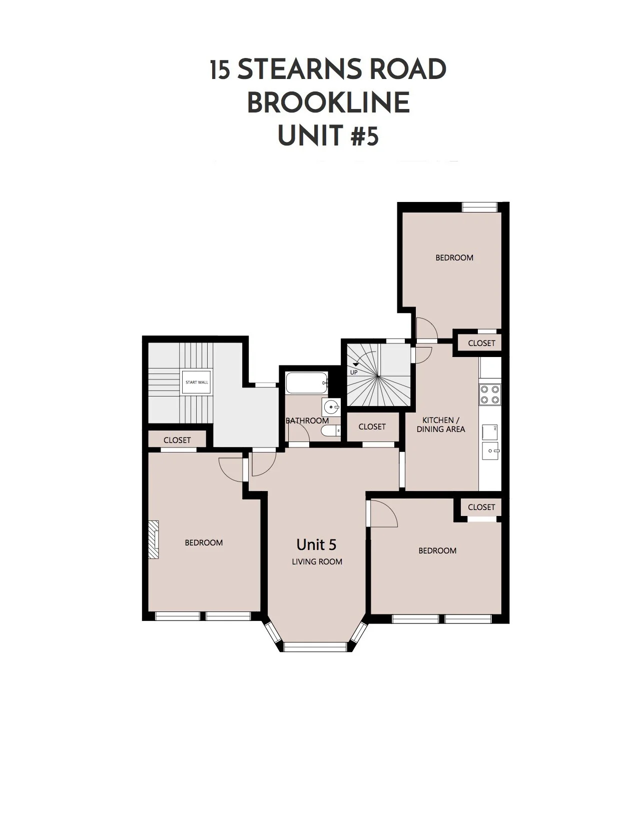 3 bed, 1 bath apartment for rent at 15 Stearns Rd Unit 5, Coolidge Corner — photo 10 of 10