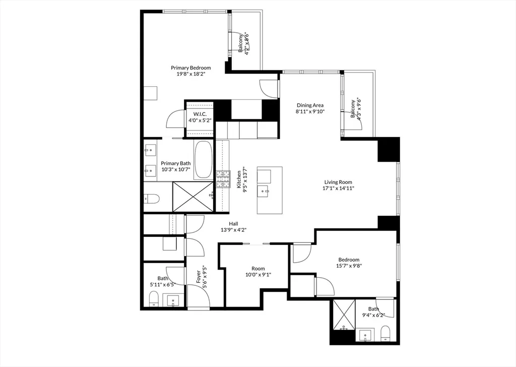 2 bed, 2 bath apartment for rent at 150 Seaport Blvd Unit 14B, Seaport District — photo 42 of 42
