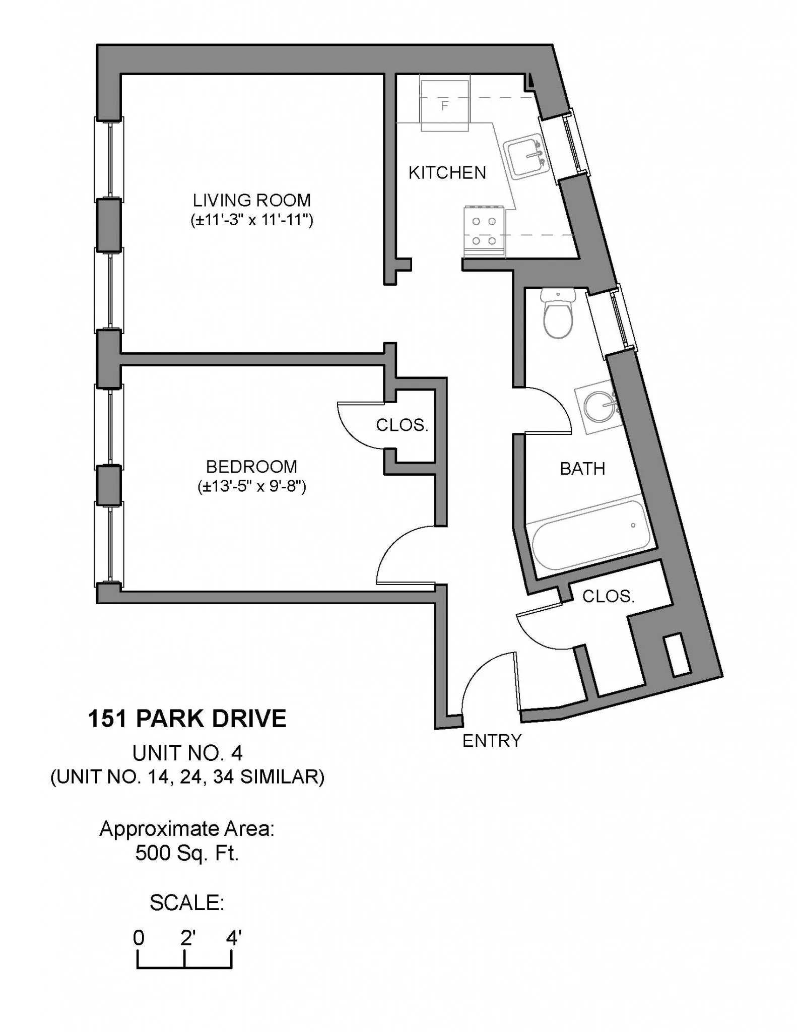 1 bed, 1 bath apartment for rent at 151 Park Dr Unit 34, Fenway — photo 2 of 3