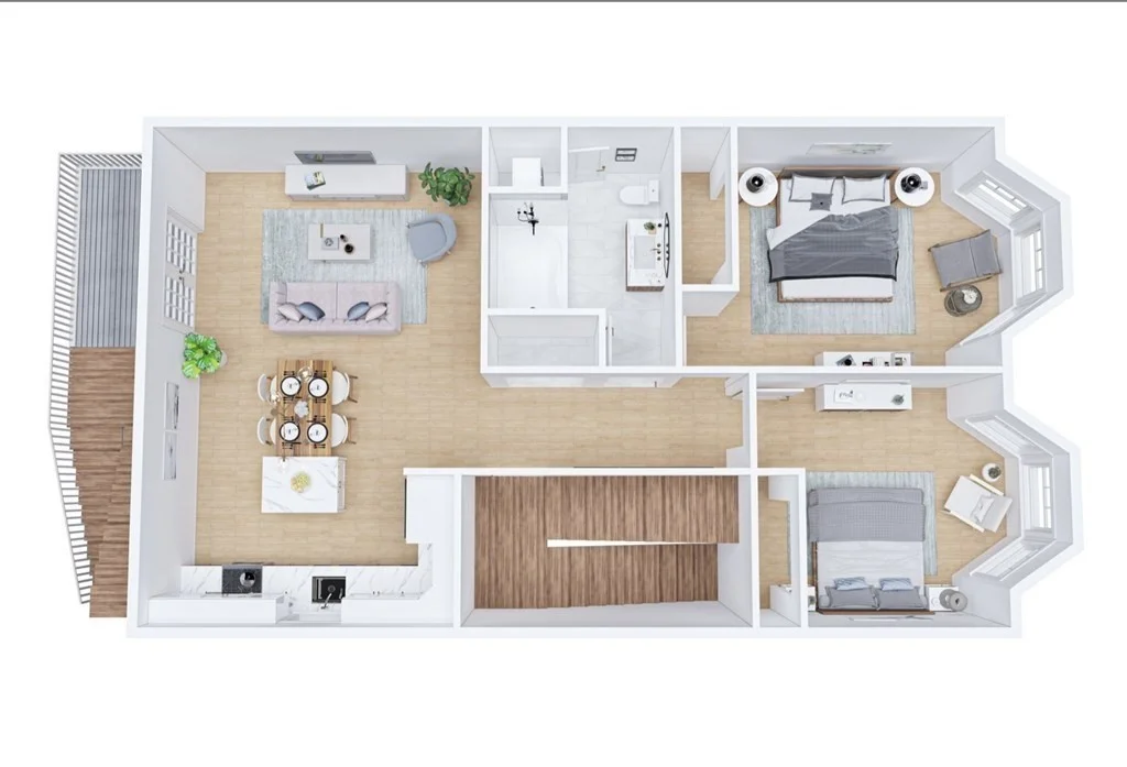 2 bed, 1 bath apartment for rent at 153 Bowen St Unit 1, South Boston — photo 6 of 7