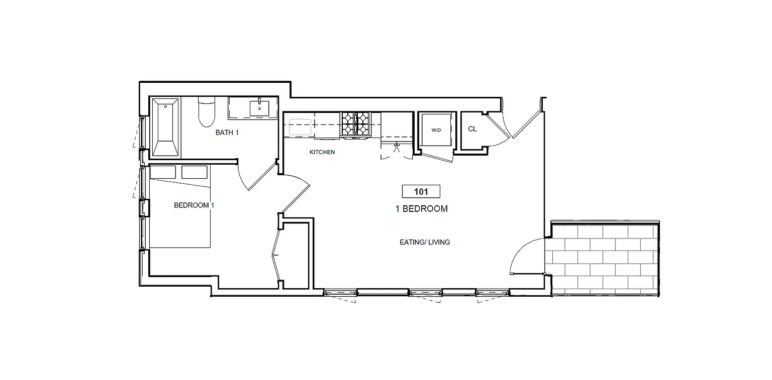 1 bed, 1 bath apartment for rent at 16 Highgate St Unit 101, Allston — photo 9 of 9