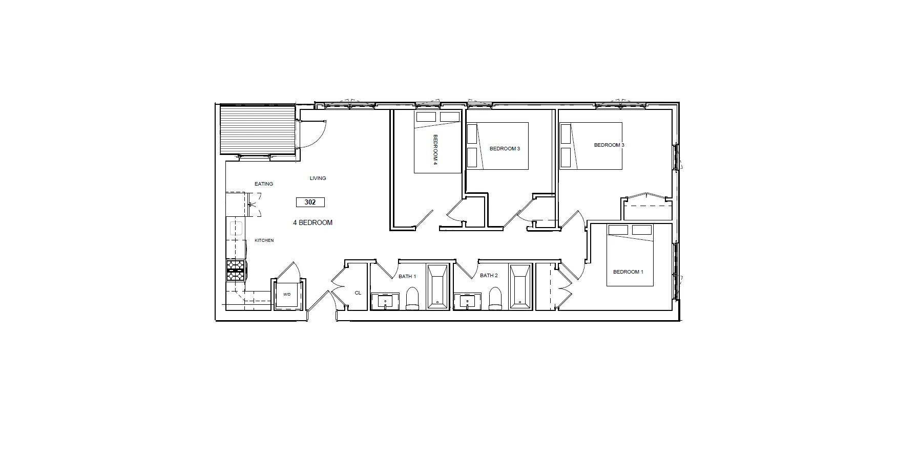 4 bed, 2 bath apartment for rent at 16 Highgate St Unit 302, Allston — photo 11 of 11