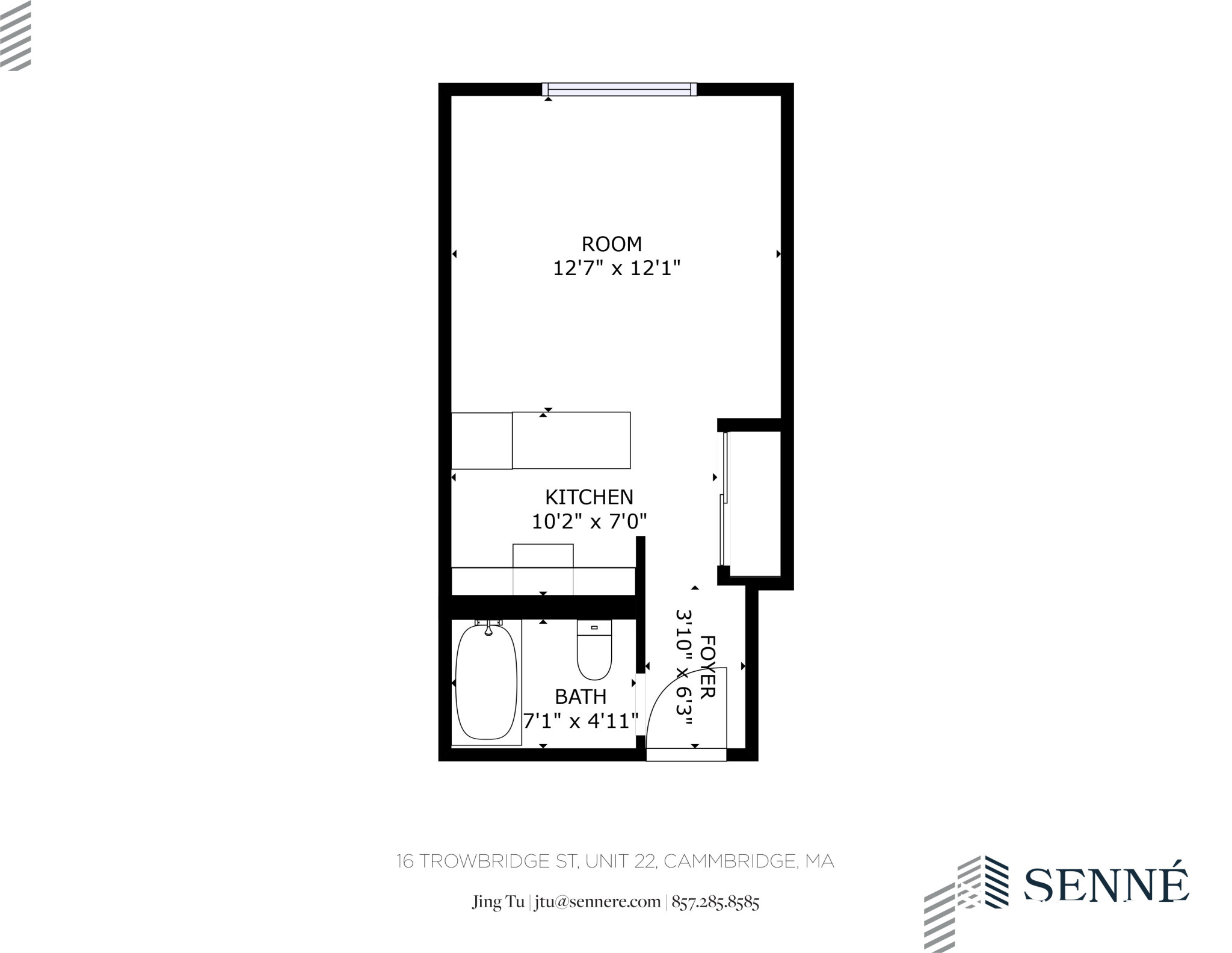 Studio bed, 1 bath apartment for rent at 16 Trowbridge St Unit 32, Mid-Cambridge — photo 6 of 6