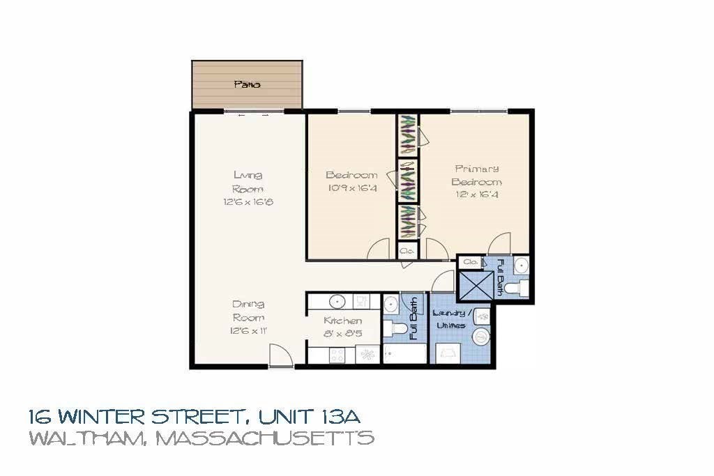 2 bed, 2 bath apartment for rent at 16 Winter Unit 13, Waltham — photo 19 of 19