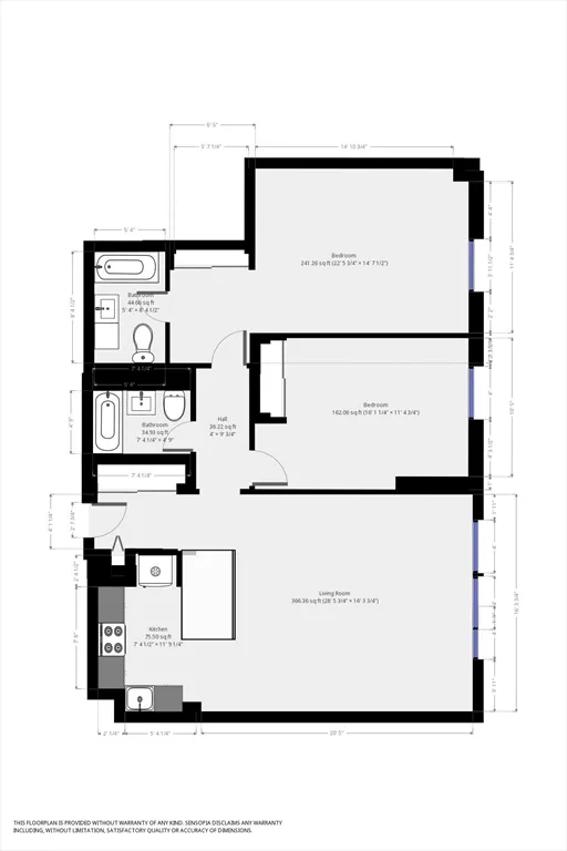 2 bed, 2 bath apartment for rent at 1600 Beacon St Unit 806, Corey Hill — photo 8 of 9