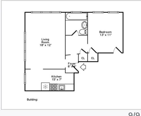 1 bed, 1 bath apartment for rent at 1607 Commonwealth Ave Unit 8, Brighton — photo 8 of 8