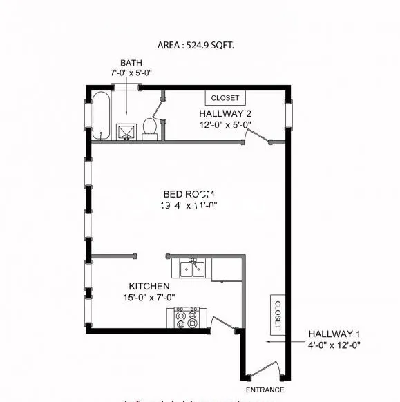 Studio bed, 1 bath apartment for rent at 1610 Massachusetts Ave Unit 15B, Neighborhood Nine — photo 9 of 10