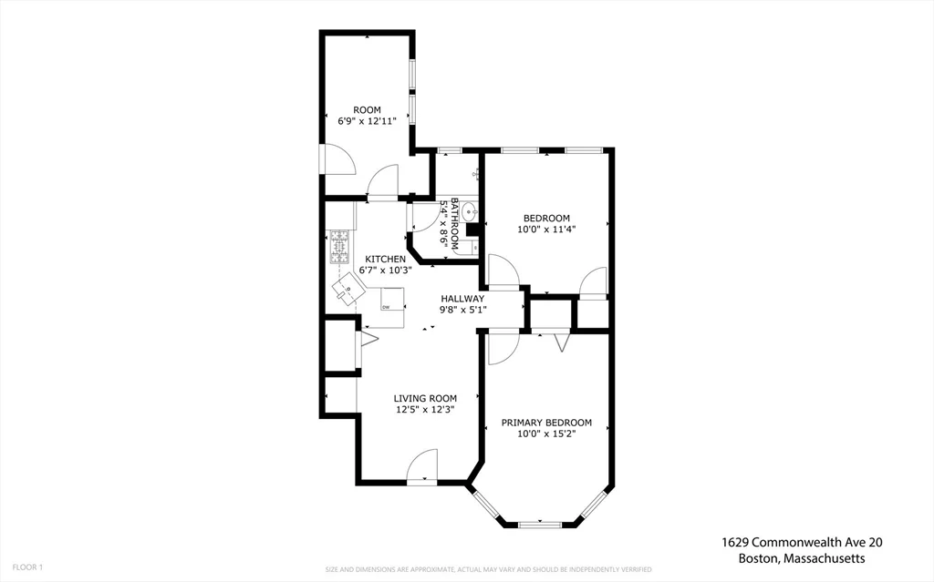 2 bed, 1 bath apartment for rent at 1629 Commonwealth Ave Unit 20, Brighton — photo 5 of 5