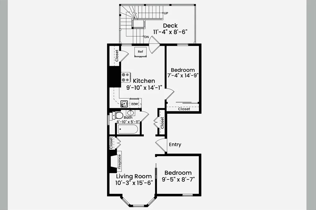 2 bed, 1 bath apartment for rent at 163 Trenton Unit 2, East Boston — photo 11 of 11