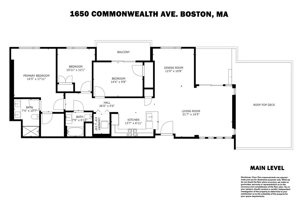 3 bed, 2 bath apartment for rent at 1650 Commonwealth Ave Unit 606, Brighton — photo 23 of 23