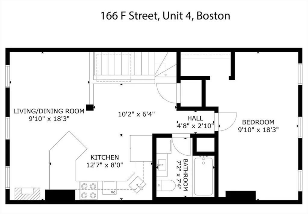 1 bed, 1 bath apartment for rent at 166 F St Unit 4, South Boston — photo 12 of 12