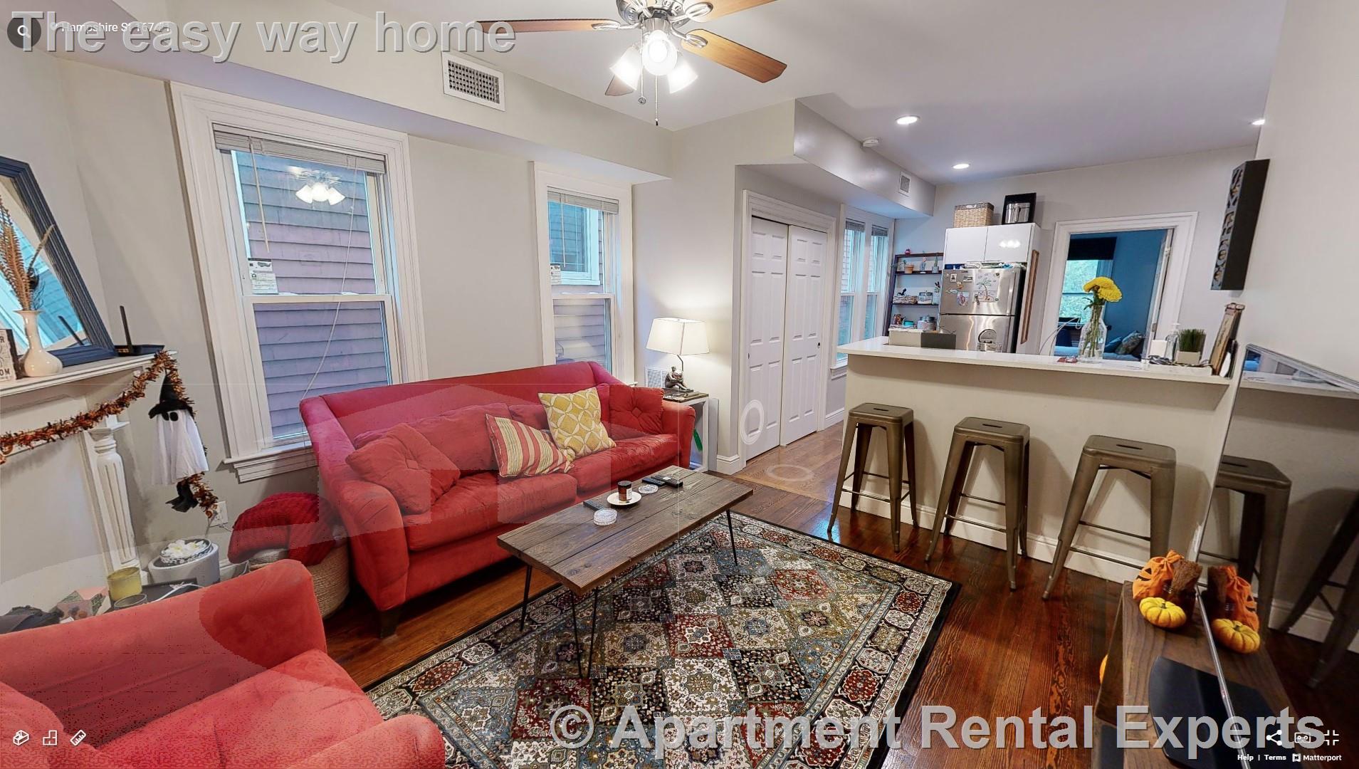 2 bed, 1 bath apartment for rent at 167 Hampshire Unit 1, Central Square
