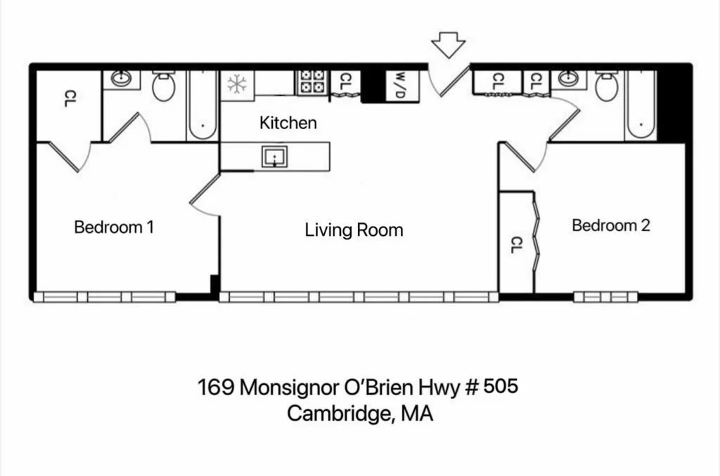 2 bed, 2 bath apartment for rent at 169 Monsignor O'brien Hwy Unit 505, East Cambridge — photo 31 of 31
