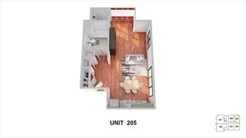 Studio bed, 1 bath apartment for rent at 1699 Massachusetts Ave Unit 205, Baldwin — photo 4 of 6