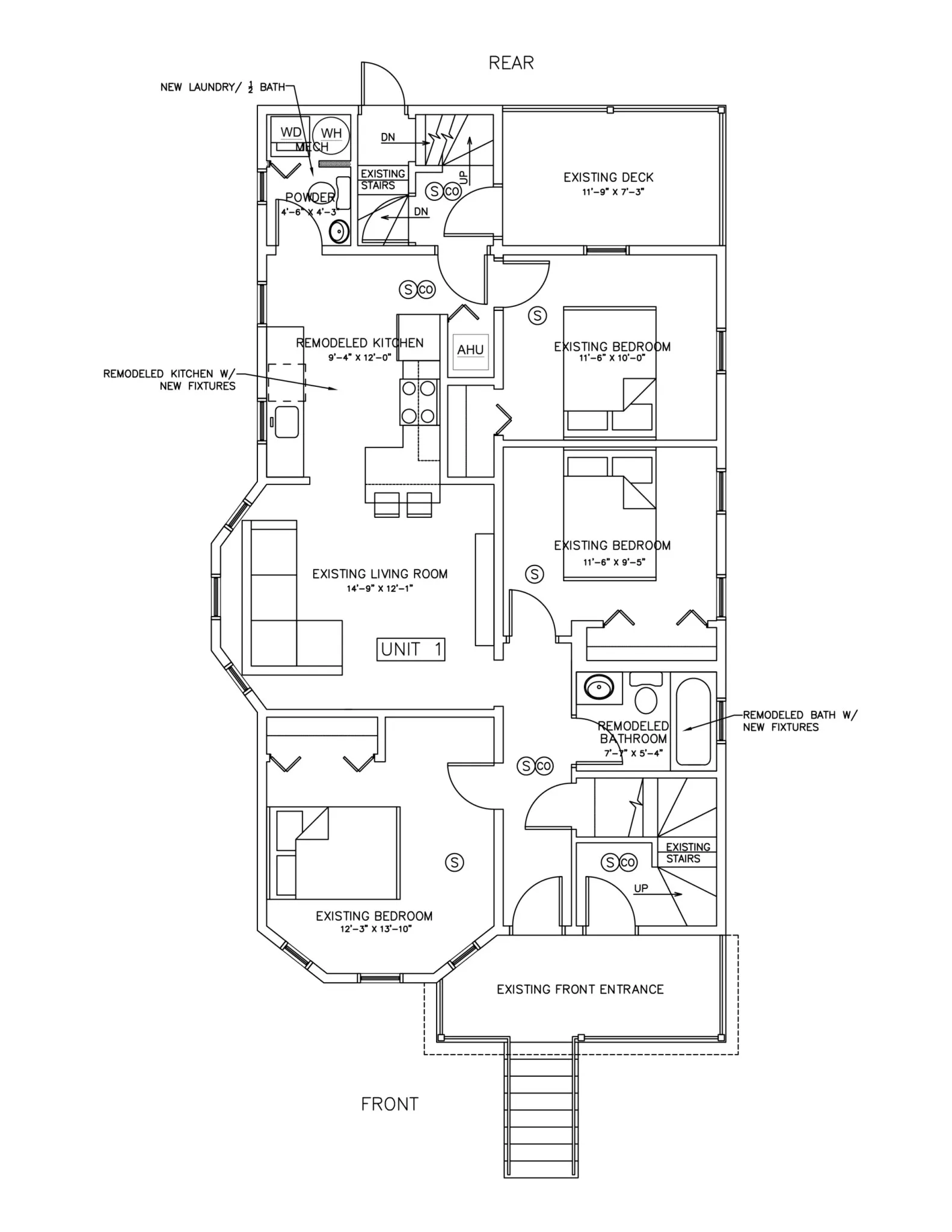 3 bed, 1.5 bath apartment for rent at 17 Ashland St Unit 01, Spring Hill — photo 3 of 4
