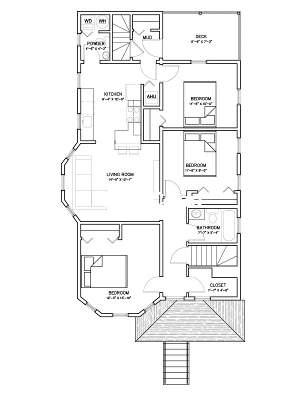 3 bed, 1.5 bath apartment for rent at 17 Ashland St Unit 3B, Spring Hill — photo 11 of 12