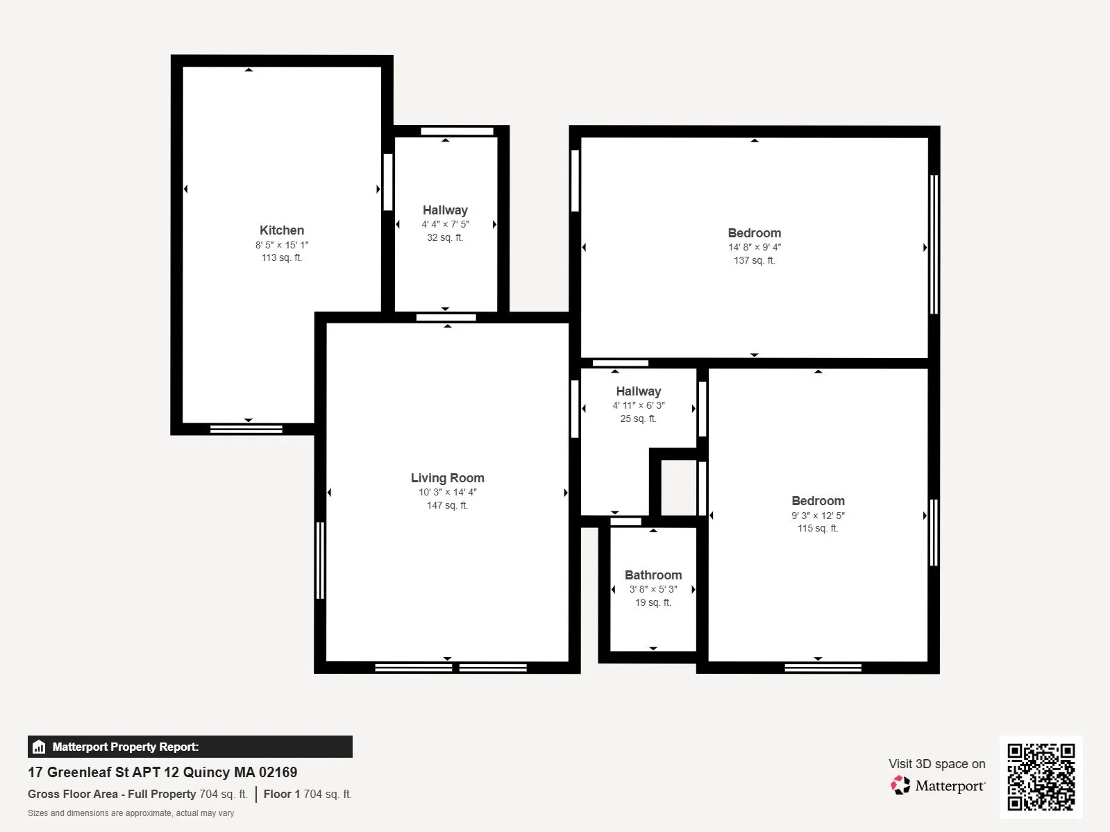 2 bed, 1 bath apartment for rent at 17 Greenleaf St Unit 12, Quincy — photo 25 of 25