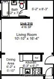 1 bed, 1 bath apartment for rent at 170 Maple St Unit 310, Malden Center — photo 7 of 7