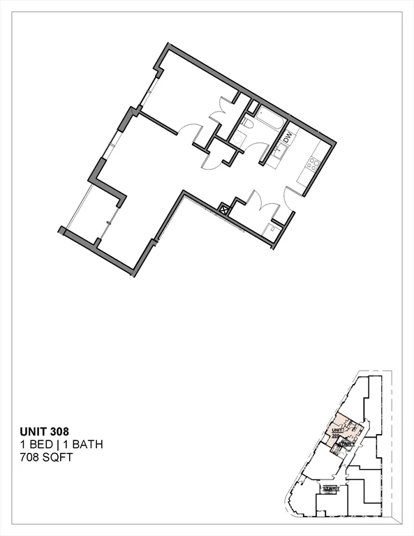1 bed, 1 bath apartment for rent at 1700 Dorchester Ave Unit 308, Dorchester — photo 7 of 7