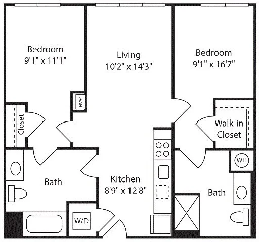 2 bed, 2 bath apartment for rent at 171 Washington St Unit 2434, Brighton — photo 10 of 18