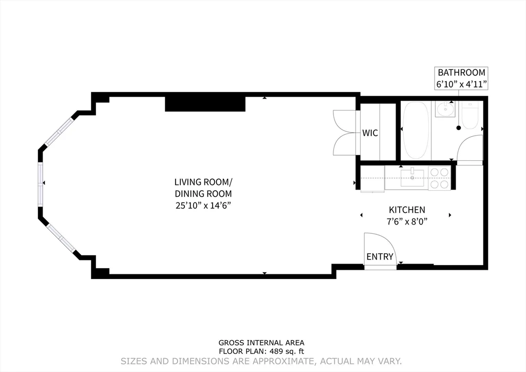 Studio bed, 1 bath apartment for rent at 173 Marlborough St Unit 11, Back Bay — photo 9 of 9