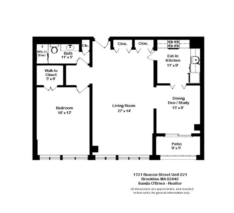 1 bed, 1 bath apartment for rent at 1731 Beacon Unit 521, Beaconsfield — photo 31 of 31
