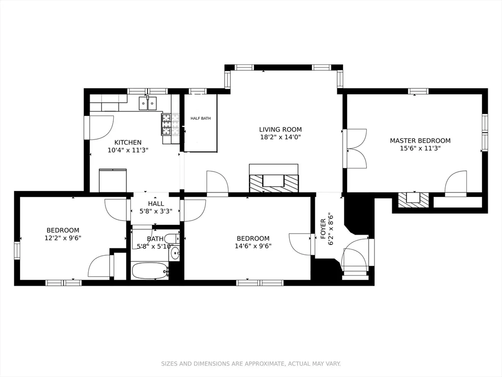 3 bed, 1 bath apartment for rent at 174 Boston Unit 1, South Boston — photo 8 of 8