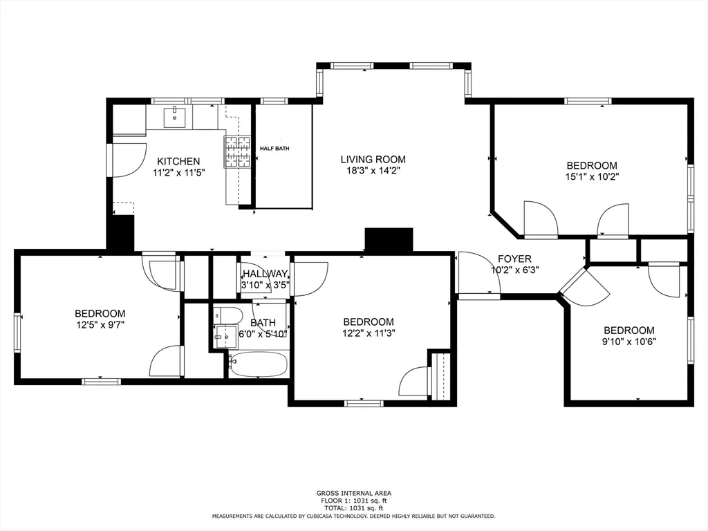 4 bed, 1 bath apartment for rent at 174 Boston Unit 2, South Boston — photo 8 of 8