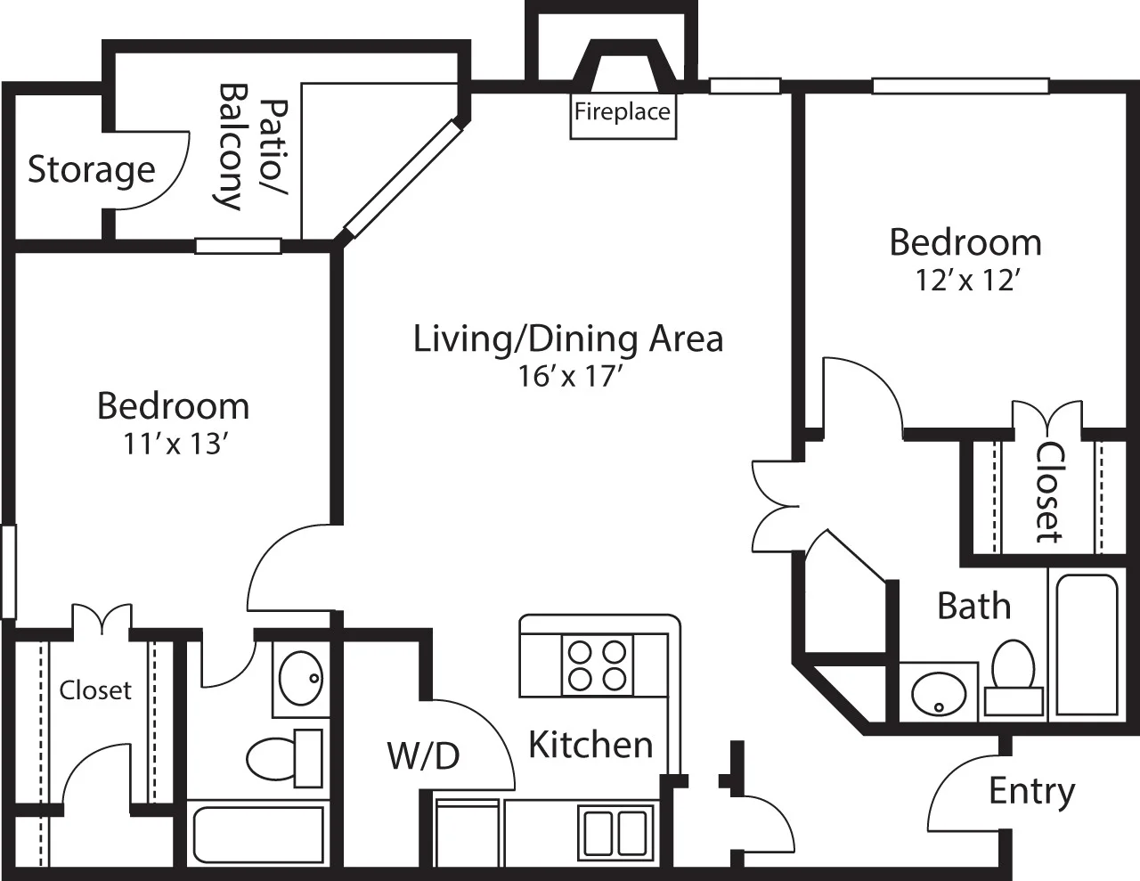 2 bed, 2 bath apartment for rent at 175 Centre St Unit 1405, Quincy — photo 2 of 6