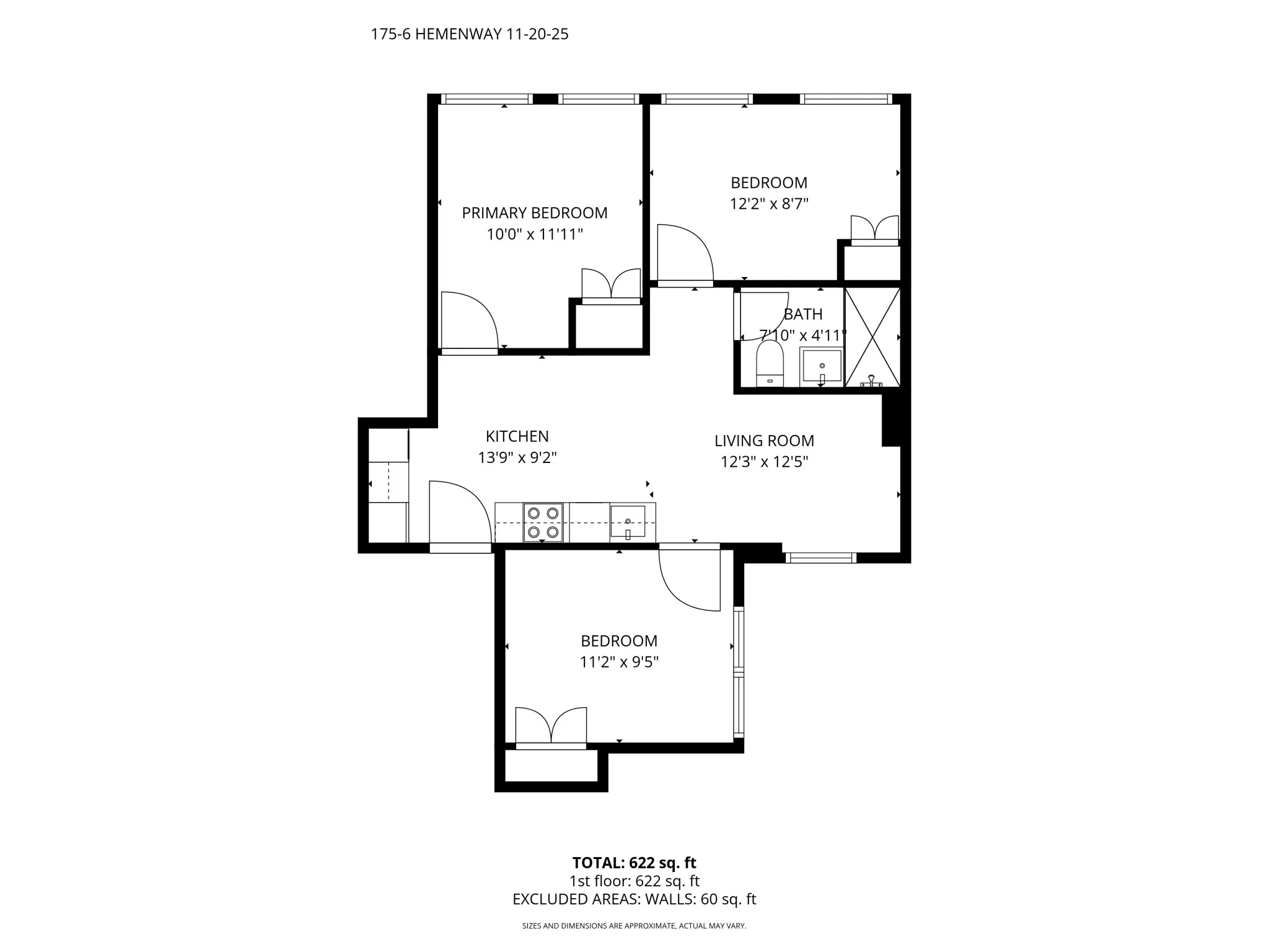 3 bed, 1 bath apartment for rent at 175 Hemenway St Unit 6, Fenway
