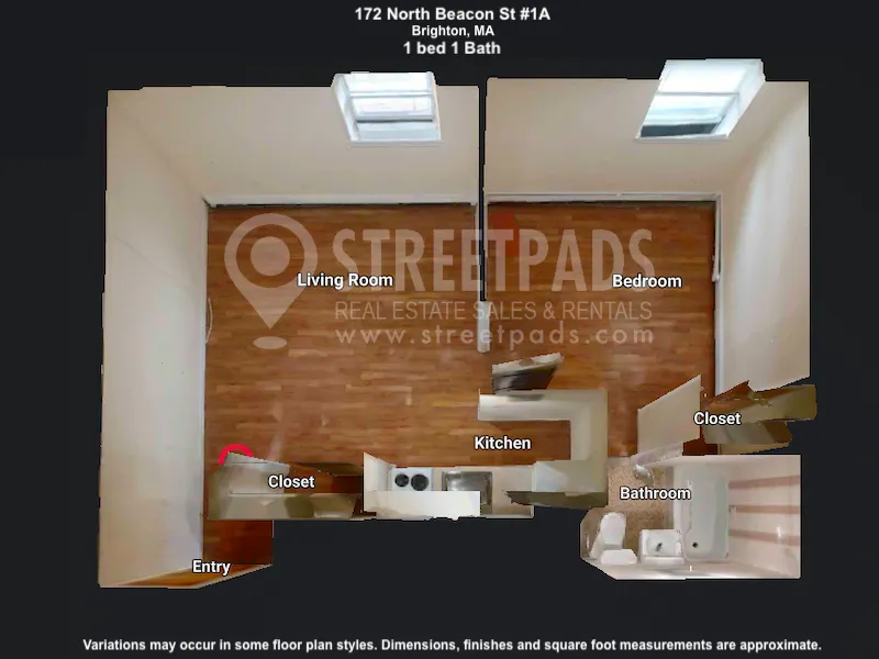 1 bed, 1 bath apartment for rent at 176 North Beacon St Unit BST, Brighton