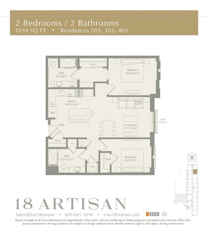 2 bed, 2 bath apartment for rent at 18 Artisan Dr Unit 203, Salem — photo 36 of 38