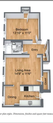 1 bed, 1 bath apartment for rent at 18 Chauncy St Unit 24-09, Neighborhood Nine — photo 4 of 5