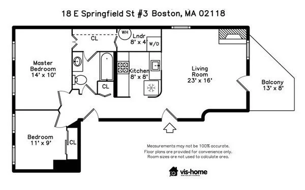 2 bed, 1 bath apartment for rent at 18 East Springfield St Unit 18-3, Harrison Lenox — photo 36 of 36