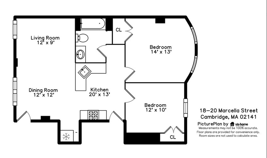 2 bed, 1 bath apartment for rent at 18-20 Marcella St Unit 4, Wellington-Harrington — photo 11 of 12