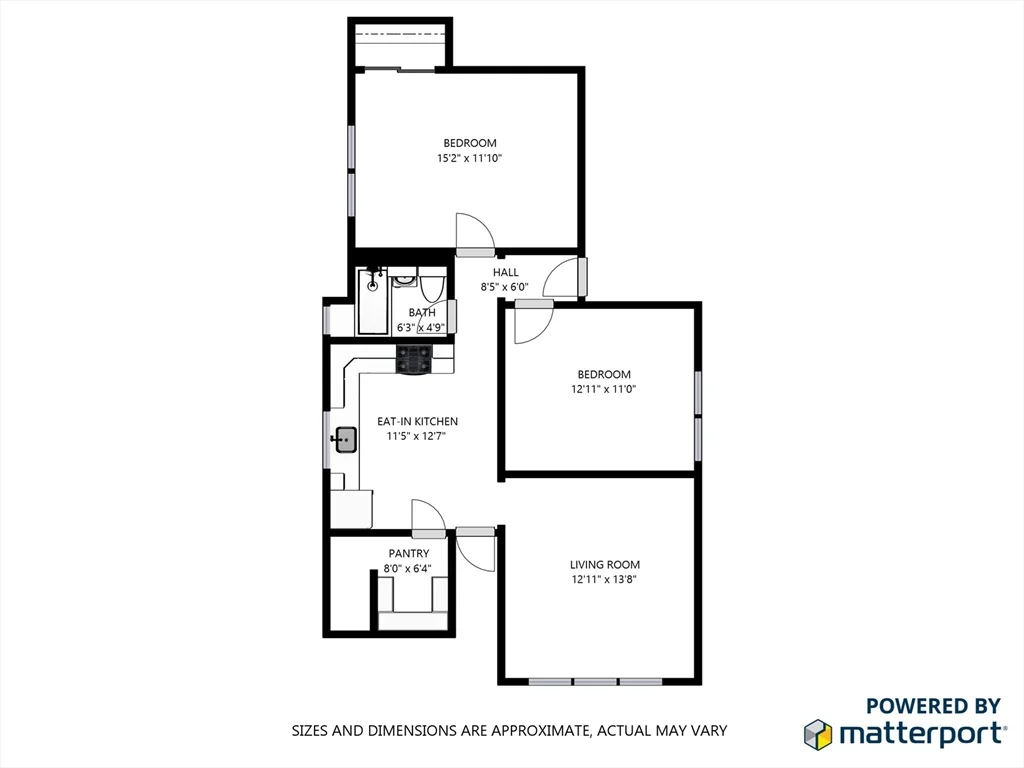 2 bed, 1 bath apartment for rent at 18 Murdock Unit 1, Ball Square — photo 8 of 10