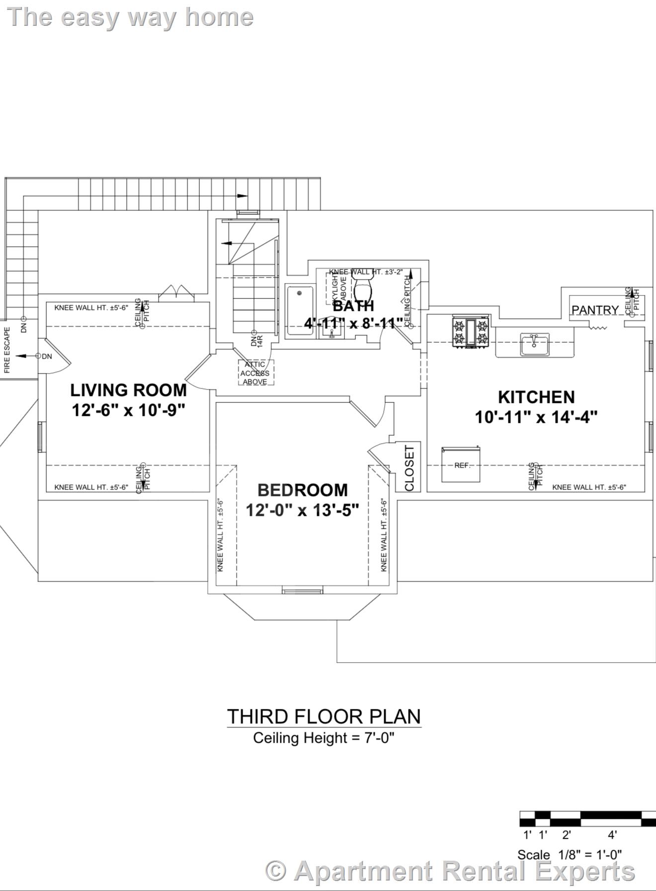2 bed, 1 bath apartment for rent at 18 Princeton St Unit 3, Spring Hill