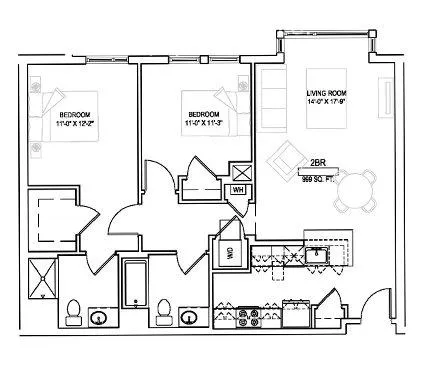 2 bed, 2 bath apartment for rent at 180 Eastern Ave Unit 205, Malden — photo 11 of 87