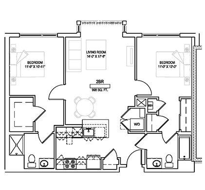 2 bed, 2 bath apartment for rent at 180 Eastern Ave Unit 525, Malden